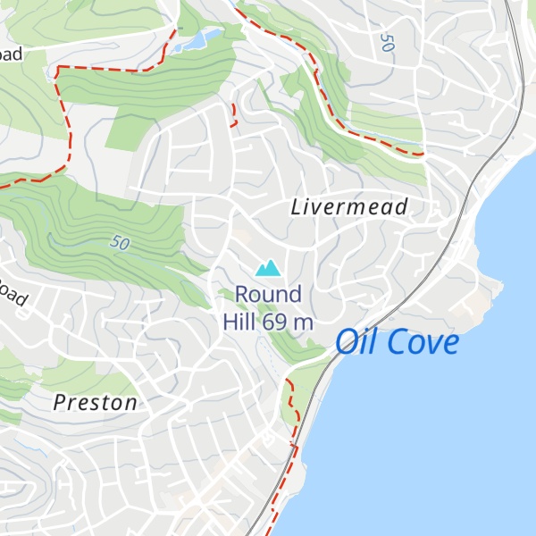 Map of Round Hill