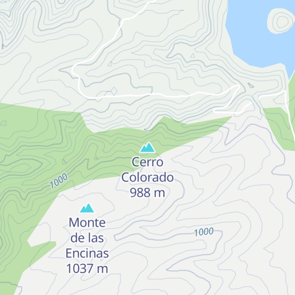 Map of Cerro Colorado