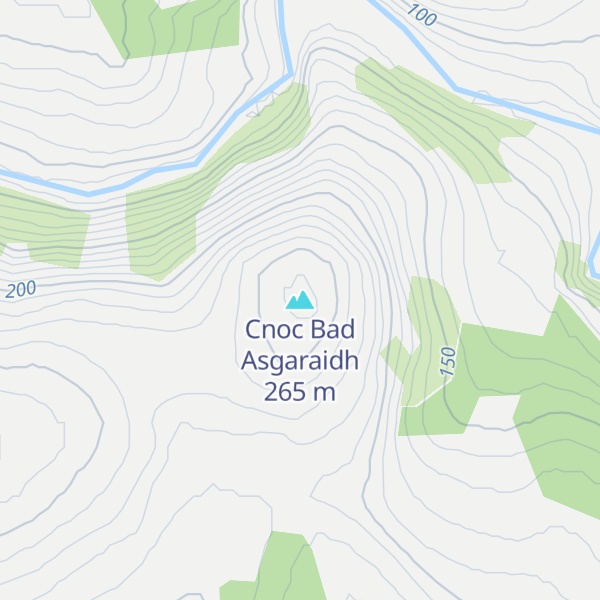 Map of Cnoc Bad Asgaraidh