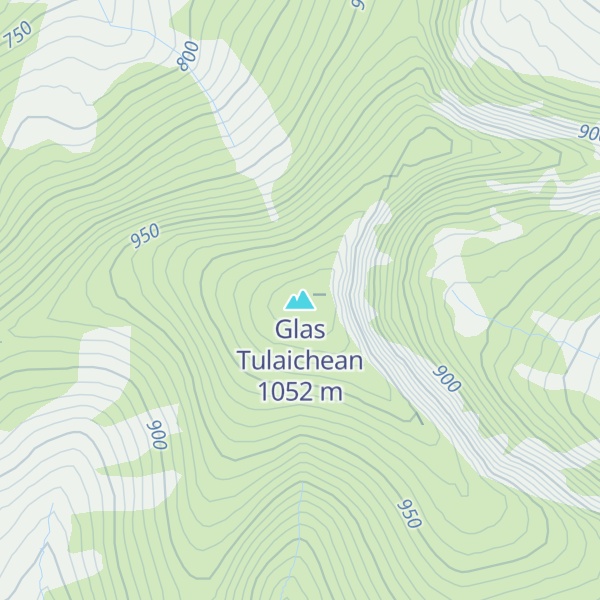 Map of Glas Tulaichean