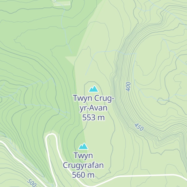 Map of Graig-Fawr