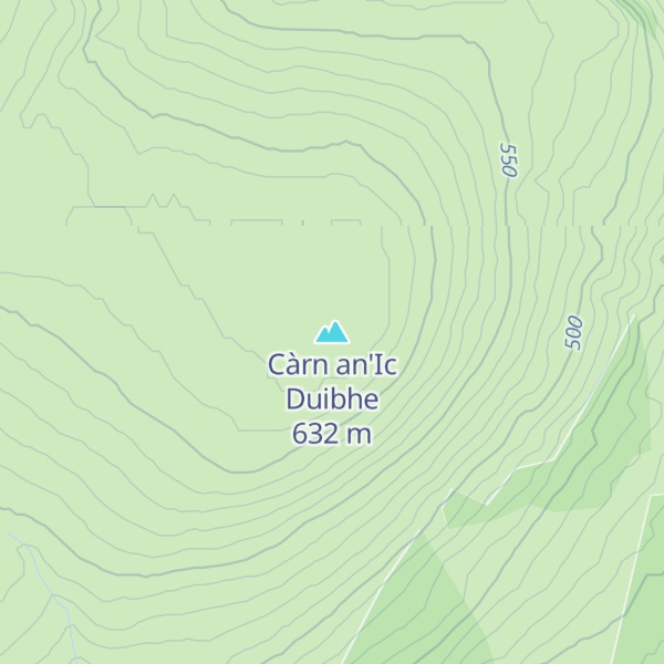 Map of Càrn an'Ic Duibhe