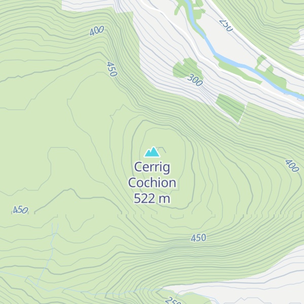 Map of Cerrig Cochion