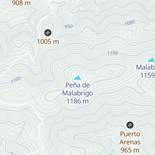 Map of Peña de Malabrigo