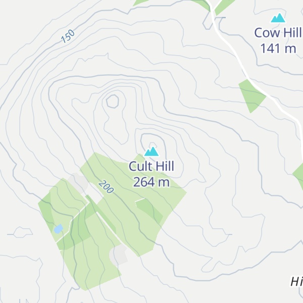 Map of Cult Hill