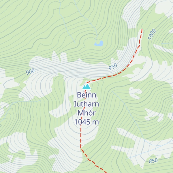 Map of Beinn Iutharn Mhòr