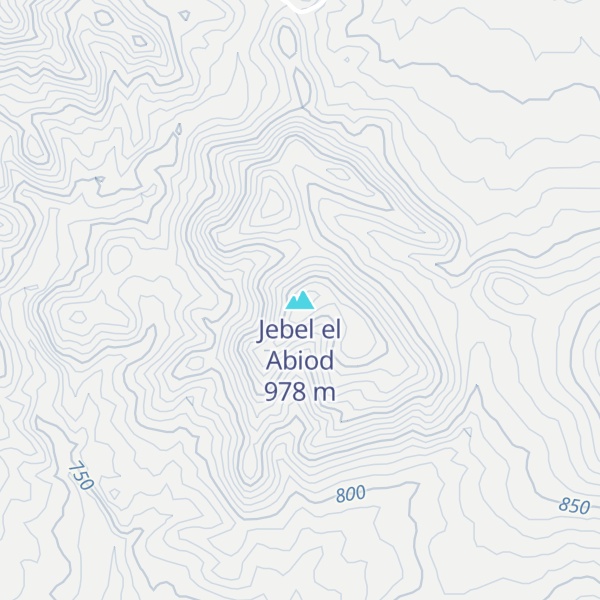 Map of Jebel el Abiod