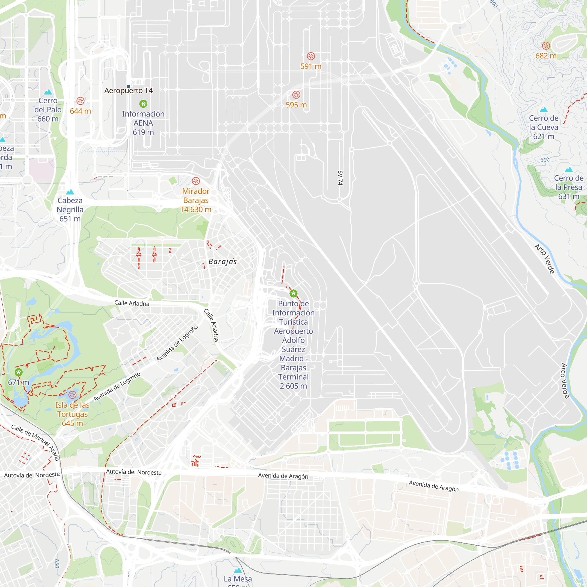 Punto de Información Turística Aeropuerto Adolfo Suárez Madrid - Barajas Terminal 2 map