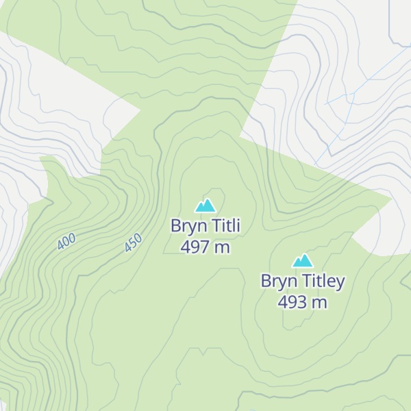 Map of Bryn Titli