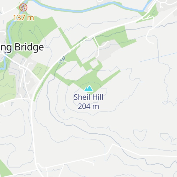 Map of Sheil Hill