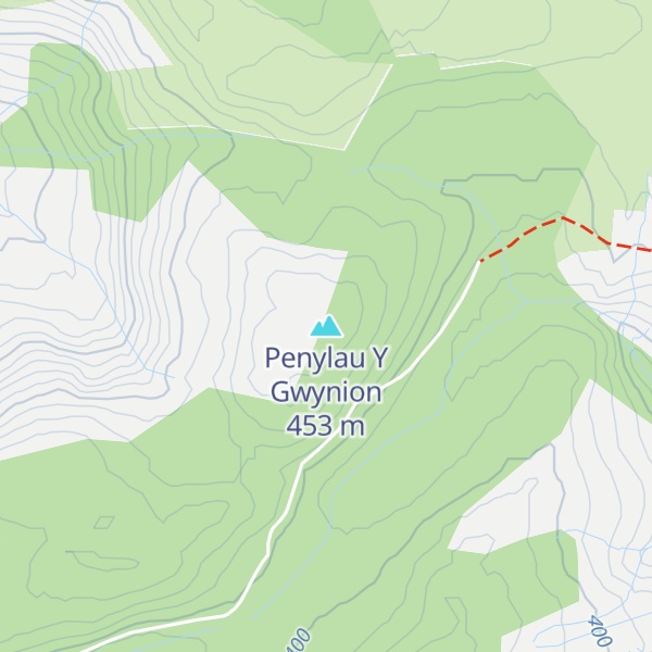 Map of Penylau Y Gwynion