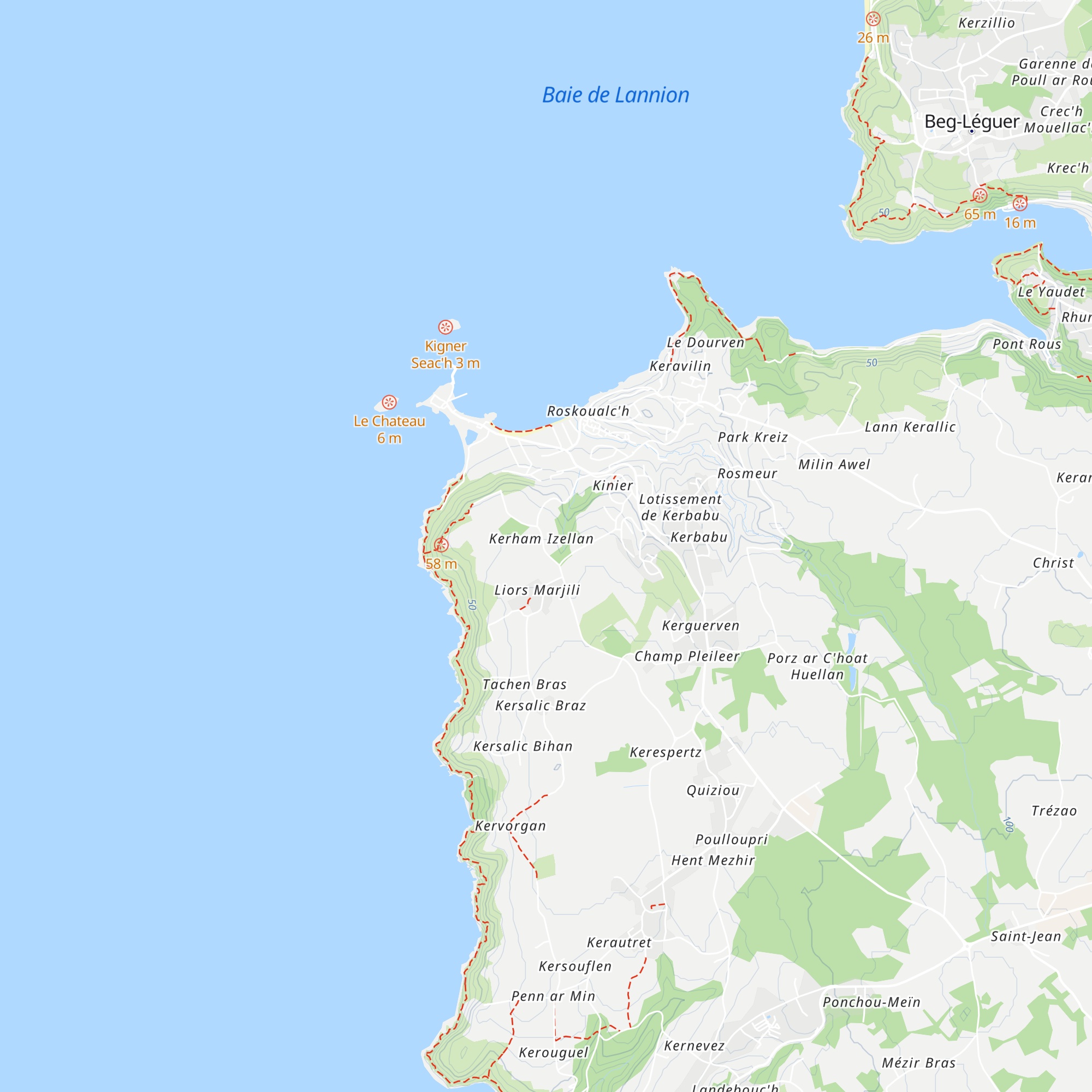 Gîte Kerlauma map
