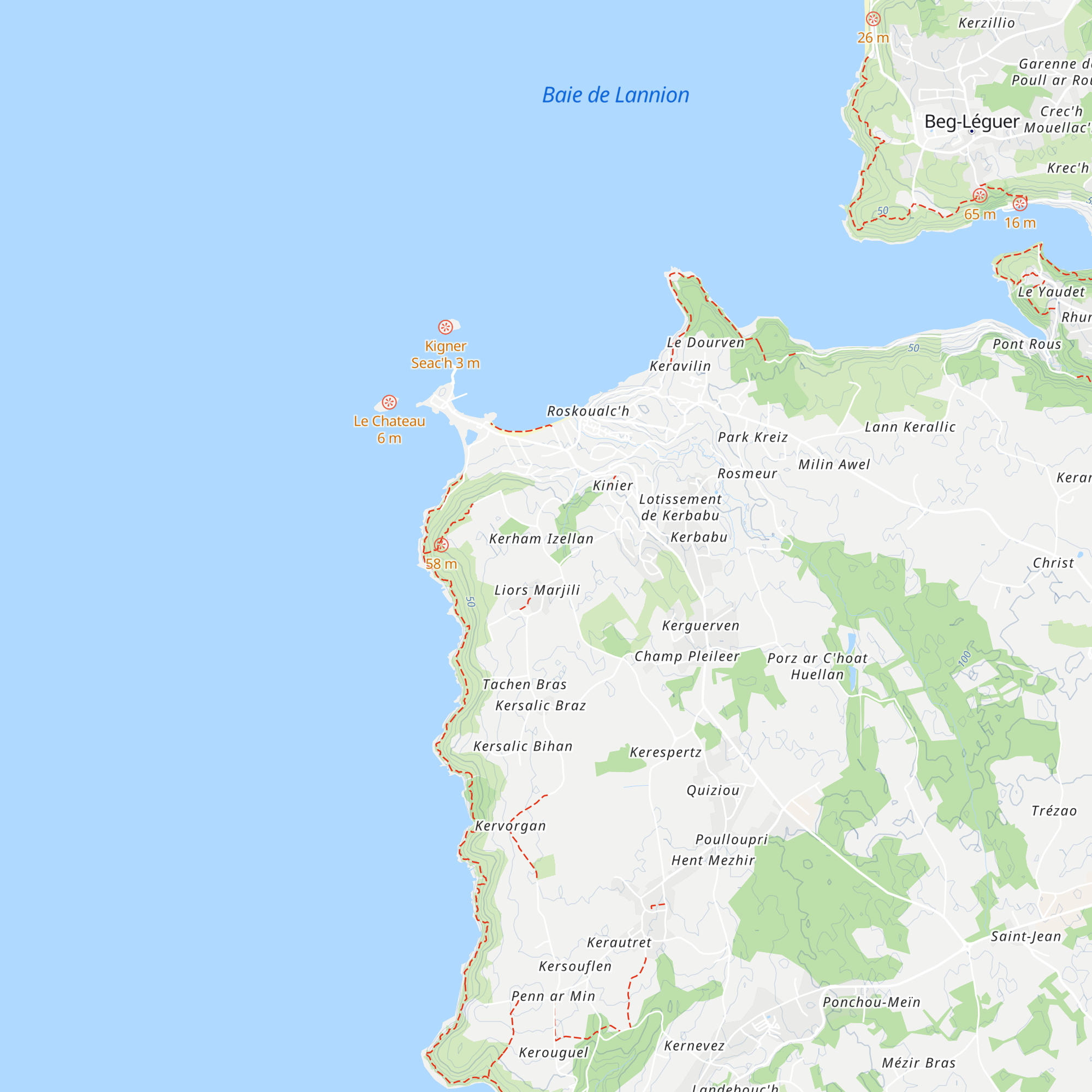 Gîte Kerlauma map