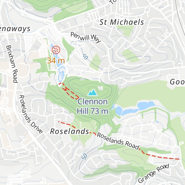 Map of Clennon Hill