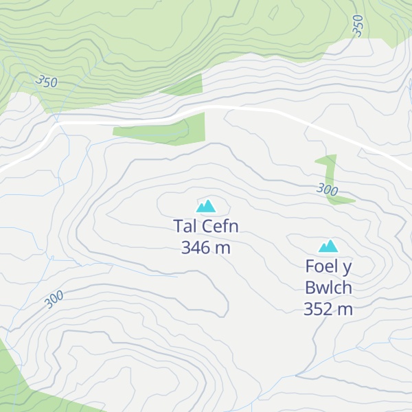 Map of Tal Cefn
