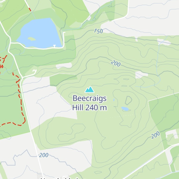 Map of Beecraigs Hill