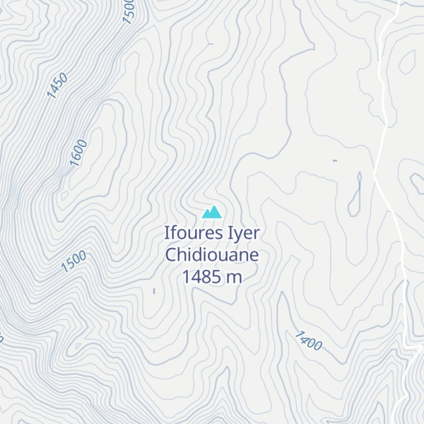 Map of Ifoures Iyer Chidiouane
