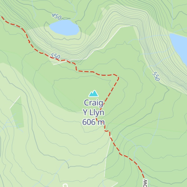 Map of Craig Y Llyn