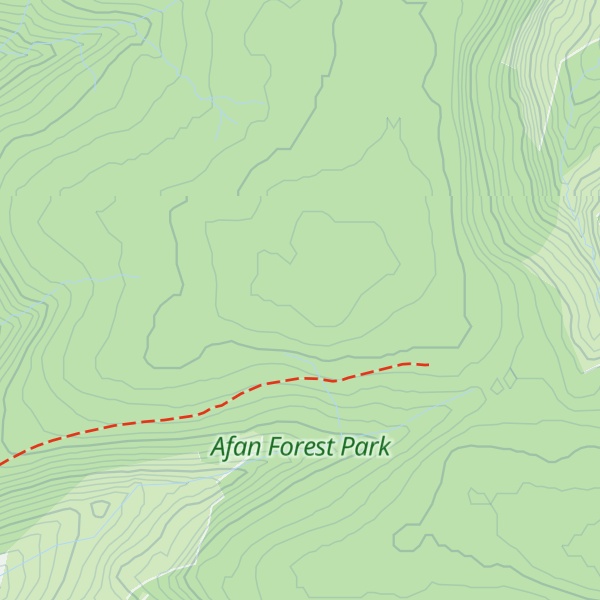 Map of Mynydd Blaen-Gwynfi
