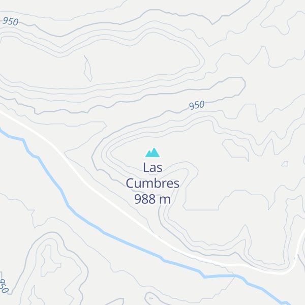 Map of Las Cumbres