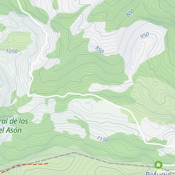 Map of Refugio El Rellano