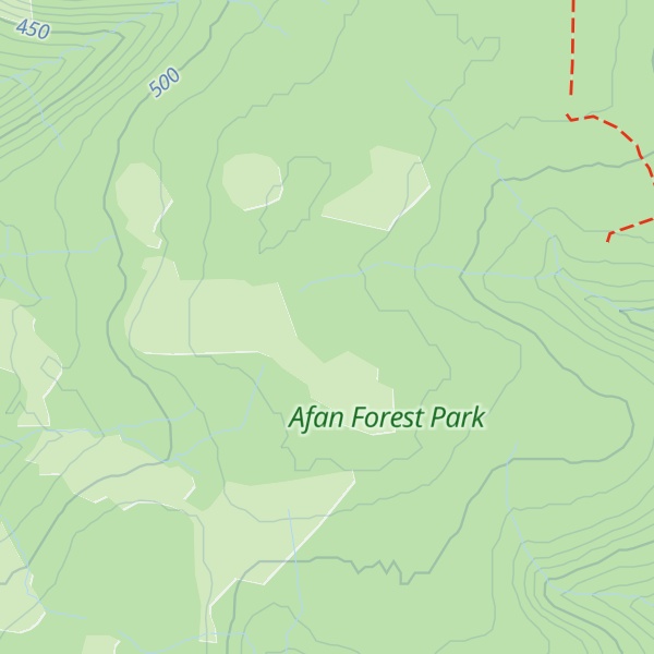 Map of Bryn Llynwyn-ddwr