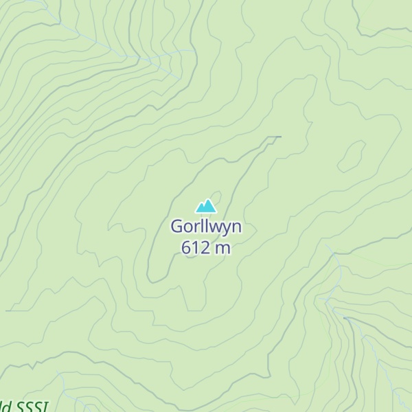 Map of Gorllwyn