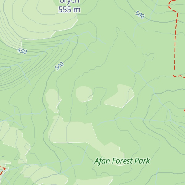 Map of Panwaun Pen-y-Coetgae