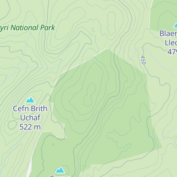 Map of Tir Rhiwiog
