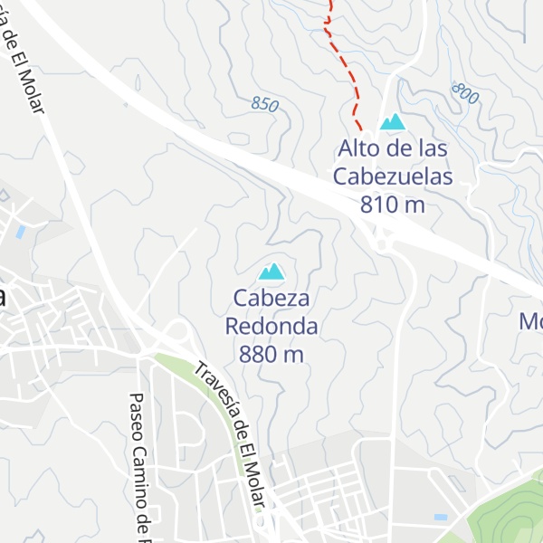 Map of Cabeza Redonda