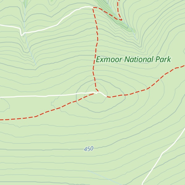Map of Dunkery Beacon