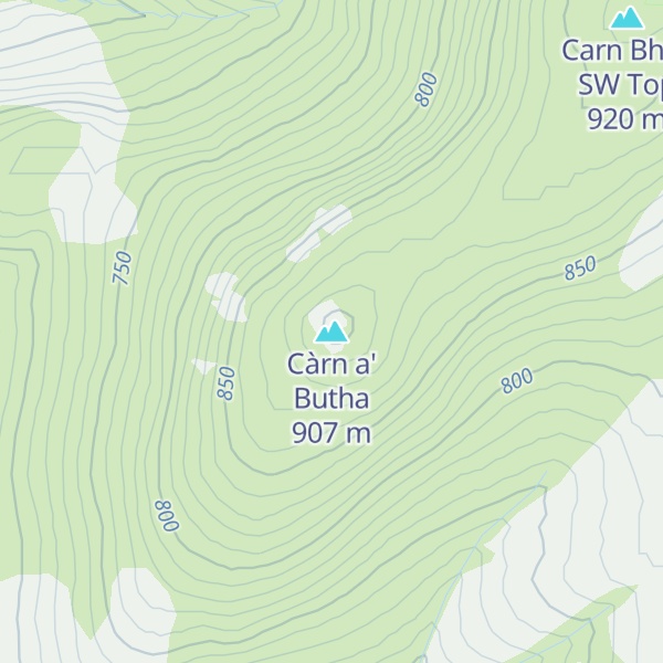 Map of Càrn a' Butha
