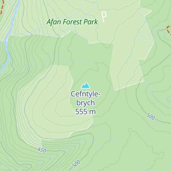 Map of Cefntyle-brych