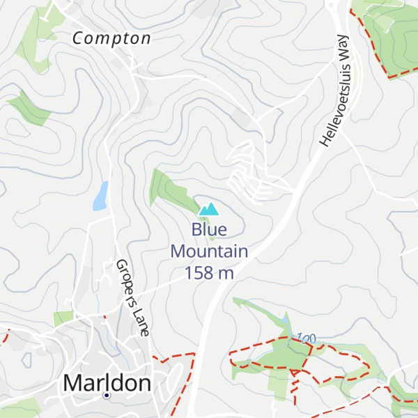 Map of Blue Mountain
