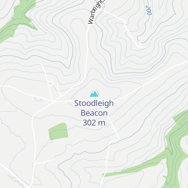 Map of Stoodleigh Beacon