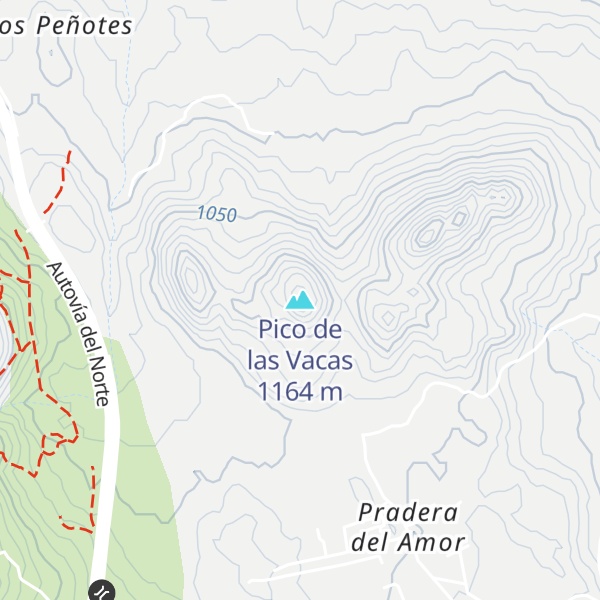 Map of Pico de las Vacas