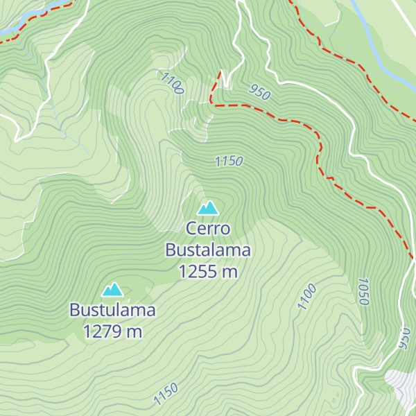 Map of Cerro Bustalama