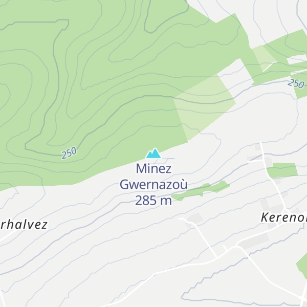 Map of Minez Gwernazoù