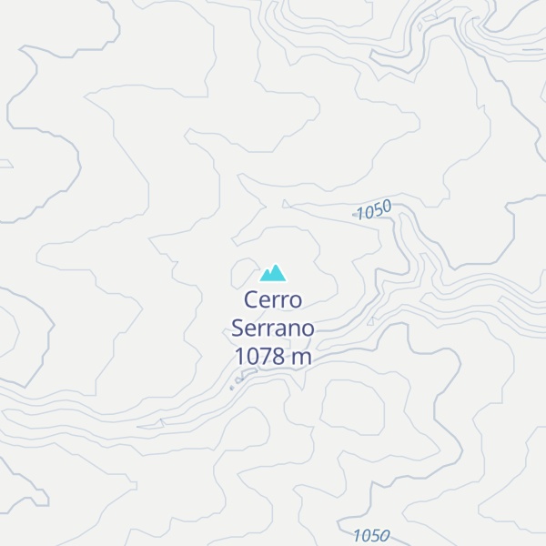 Map of Cerro Serrano