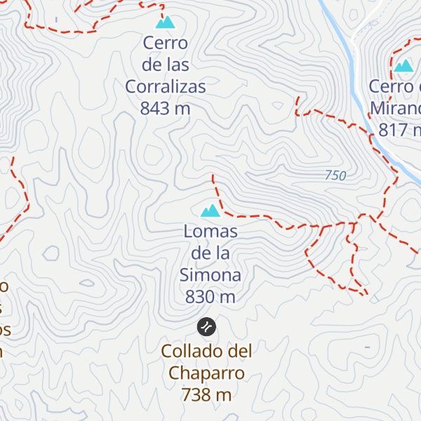 Map of Lomas de la Simona