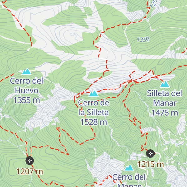 Map of Cerro de la Silleta