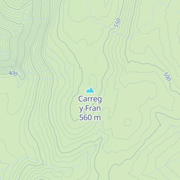 Map of Carreg y Fran