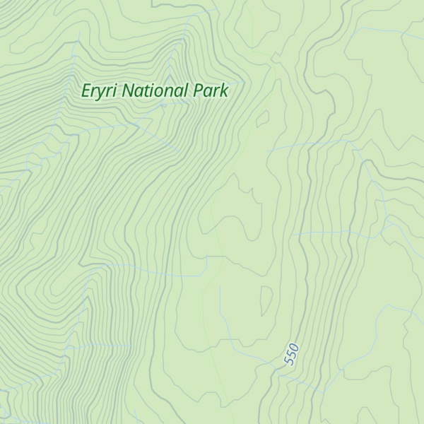 Map of Moel Llygoed