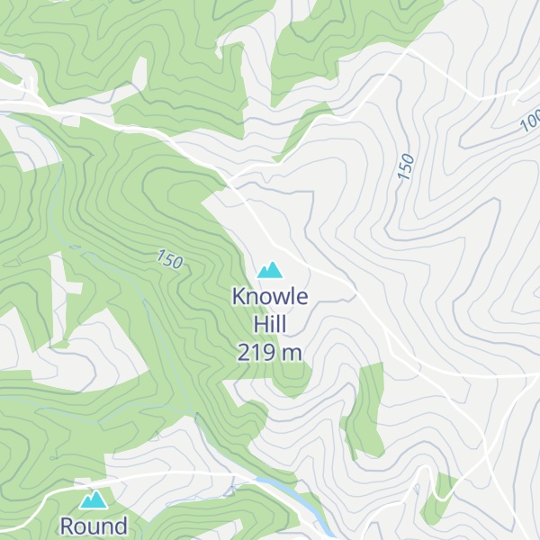 Map of Knowle Hill
