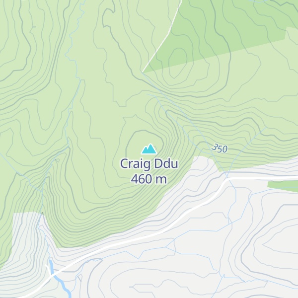 Map of Craig Ddu