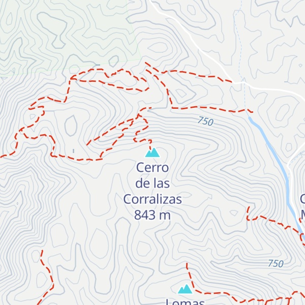 Map of Cerro de las Corralizas