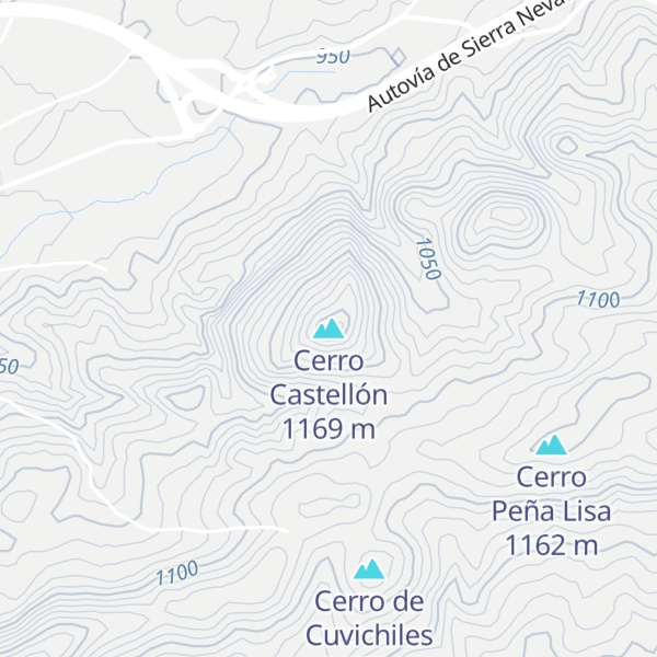 Map of Cerro Castellón