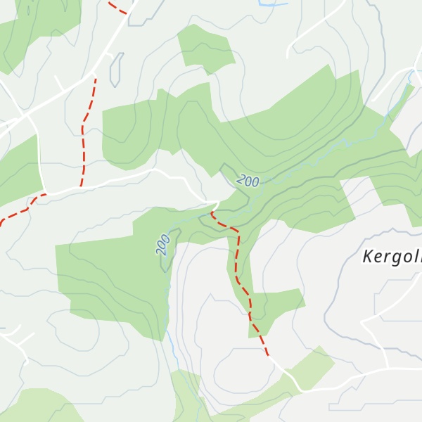 Map of Moulin de Kergariou