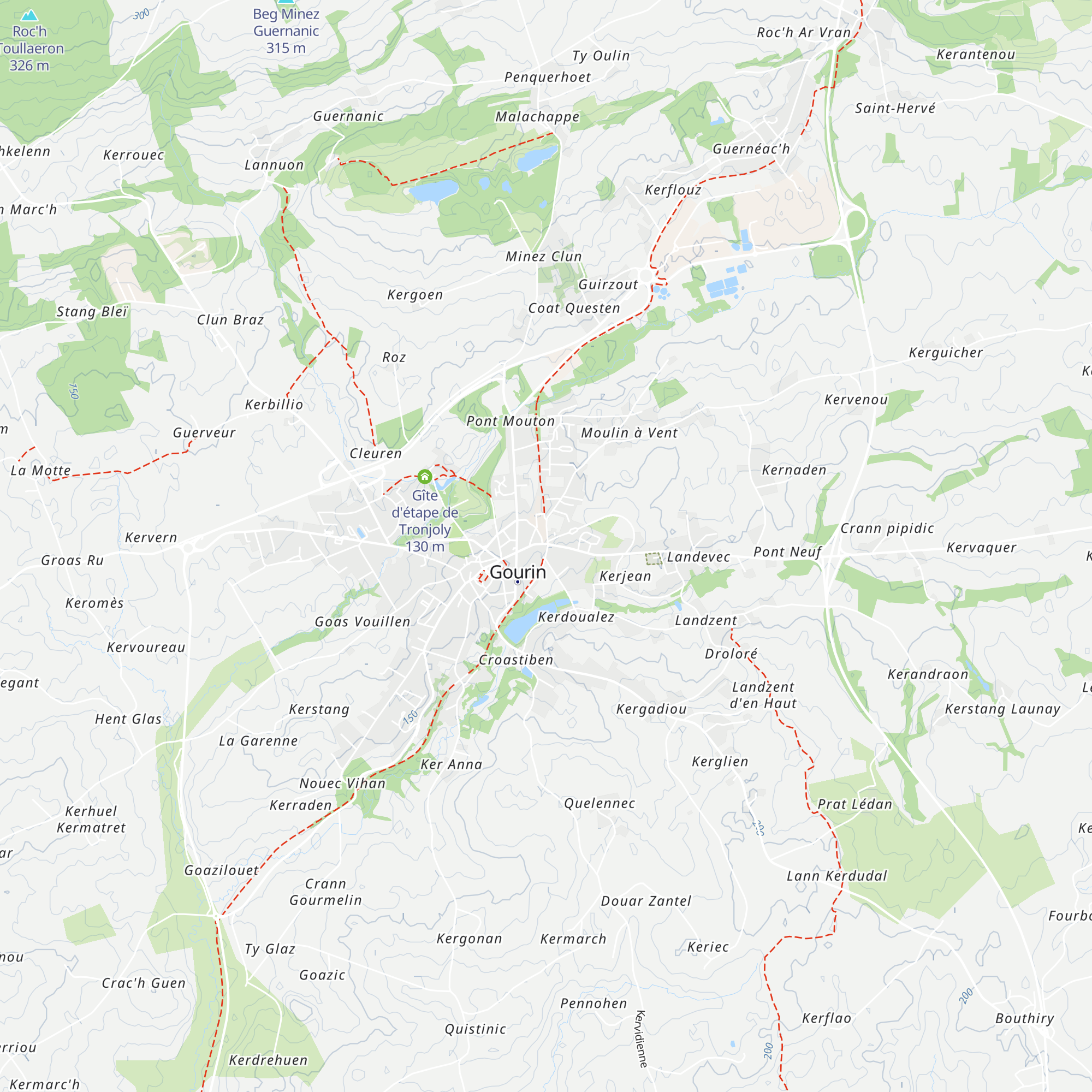 Office de Tourisme du Pays du Roi Morvan map