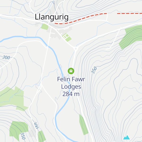 Map of Felin Fawr Lodges